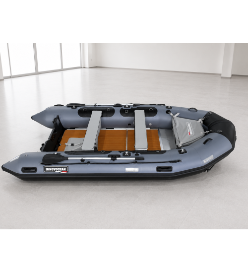 MAC420 Armor TPU trimaran inflatable boat Full Bottom Armor TPU protection Heavy Duty Adventure Transom Premium EVA comfort floor Integrated trim tabs Adventure utility platform Fishing inflatable boat Canada Premium aluminum floor inflatable boat Trimara